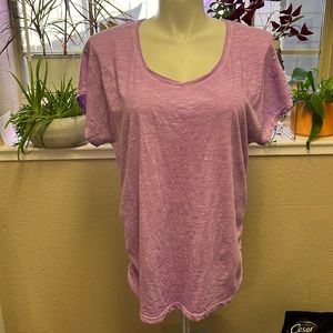 Sparkly lavender short sleeve T-shirt
